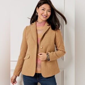 Shetland Wool Herringbone Jacket